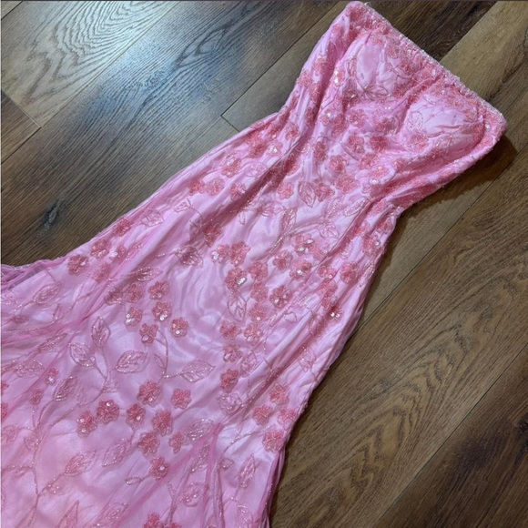 Vintage Dresses & Skirts - Vintage Y2K Beaded Dress Vintage Beaded Dress Y2K Strapless Prom Dress Fairy